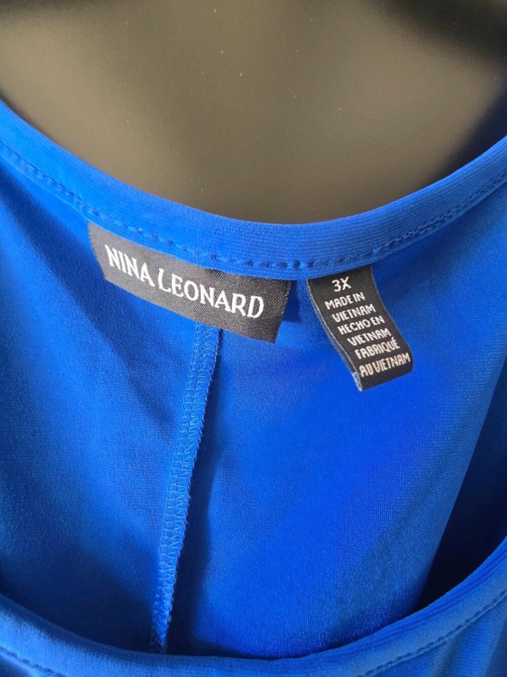 Nina Leonard Miracle Matte Jersey Dress Size 3X - Picture 2 of 5